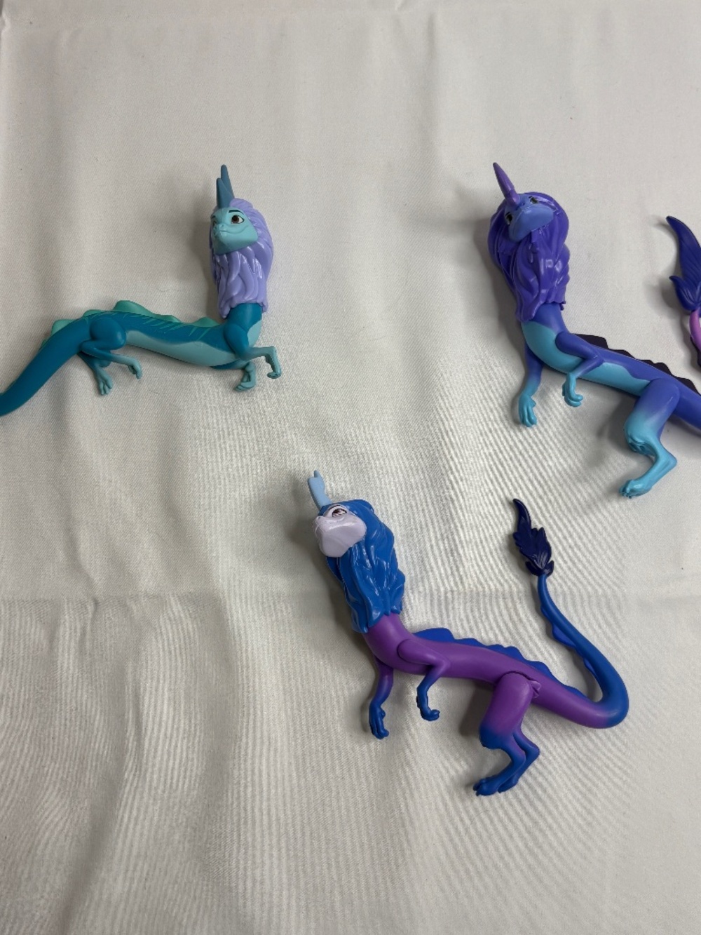Lot of 3 Disney Raya and the Last Dragon Figures Sisu Dragons 5 " Cake Toppers